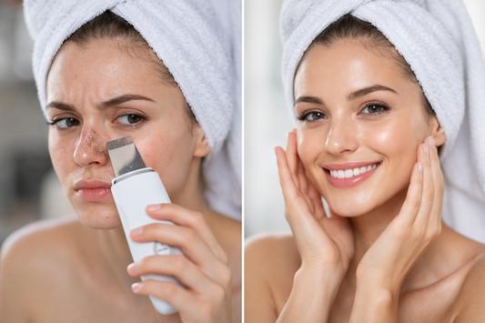Limpiador facial ultrasonico: Piel limpia y sin puntos negros
