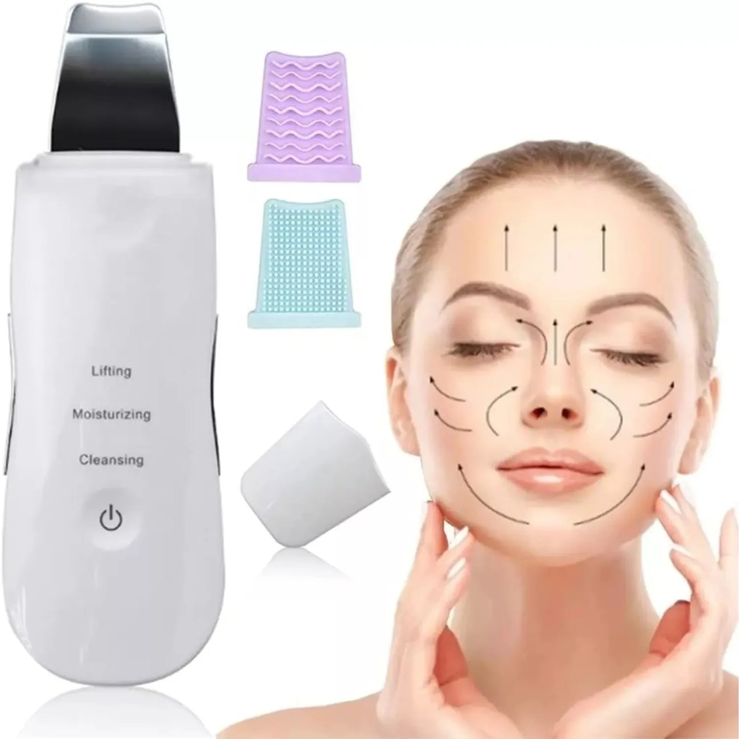 Limpiador facial ultrasonico: Piel limpia y sin puntos negros